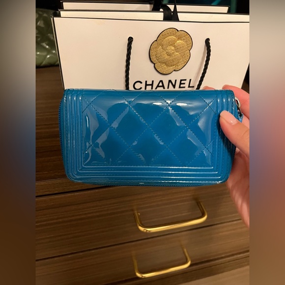 CHANEL blue mini wallet - Picture 6 of 6